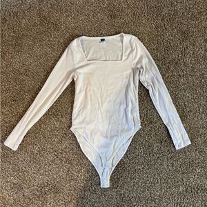 White Long Sleeve Bodysuit